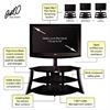 Bello Triple Play Series Universal Flat Panel A/V System for 32-52" TVs (Black) FP4858HG