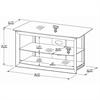 Tech Craft Bernini Series 38 inch TV Stand (Black) MC3032B
