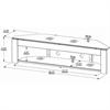 Tech Craft MD Series 73 inch Flat Panel TV Stand (Black) MD73