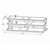Tech Craft Bernini Series 60" Flat Panel TV Stand Console (Black) NTR60