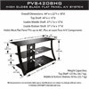 Bello High Gloss Black Flat Panel Audio Video System for 46 inch Flat Panel TVs (Black) PVS-4208HG