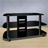 Bello 46" Black Glass Flat Panel TV Stand (High Gloss Black) PVS4215HG
