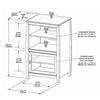 Tech Craft Veneto Series Rounded A/V Cabinet (Walnut) SWH4024