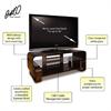 Bello Espresso Finish Bent Wood Audio Video Cabinet for Flat Screens up to 56 inch WAVS-341