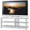 Tech Craft Sorrento Series TV Stand For 50 inch Flat Screens (Black Glass) BEL501B