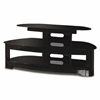 Tech Craft Sorrento Series 50 inch Bent Wood Flat Panel TV Stand (Black) BW25125B