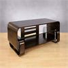 Bello Espresso Finish Bent Wood Audio Video Cabinet for Flat Screens up to 56 inch WAVS-341