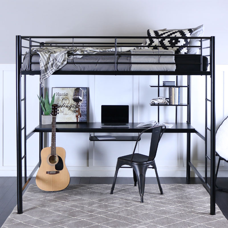 walker edison loft bed with desk