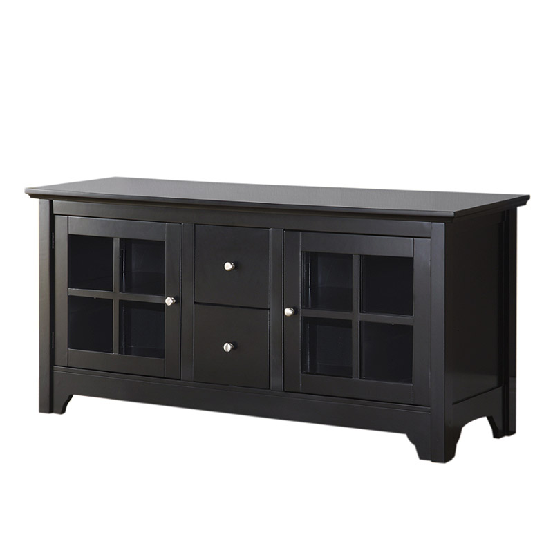 Walker Edison 52 Wood TV Console with 2 Drawers - Matte ...