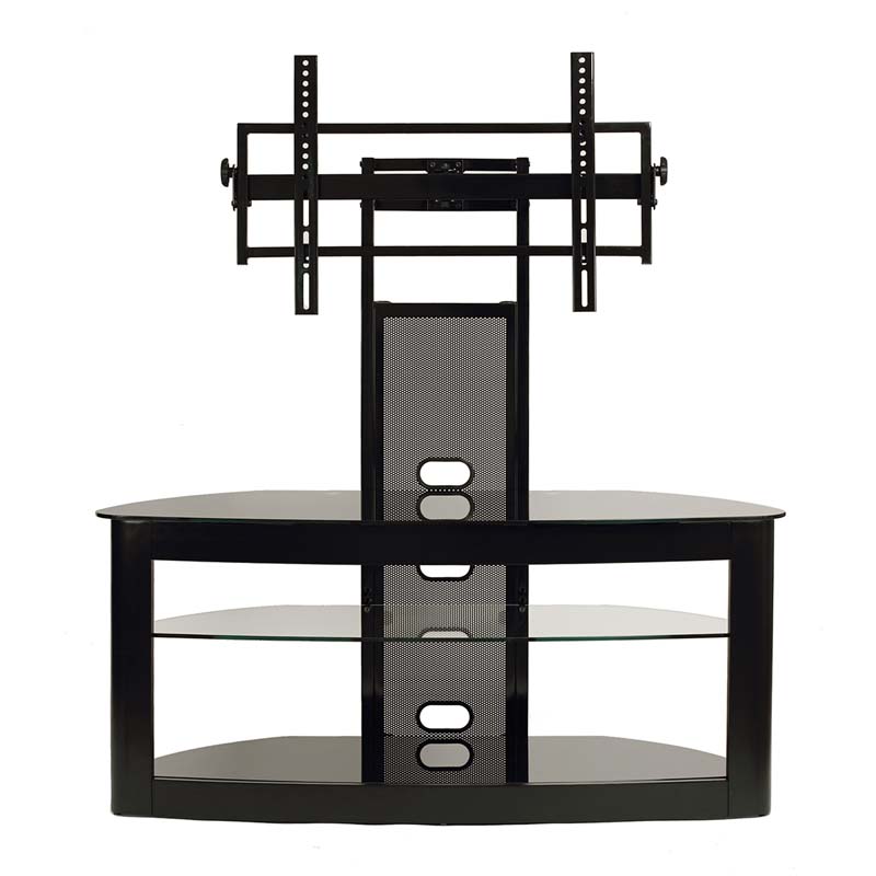 TransDeco Glass Stand with Mount to inch Screens (Black) TD600B